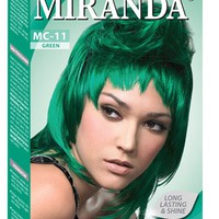 Cat pewarna rambut Miranda Hair Color permanent green / hijau ( MC-11) BPOM