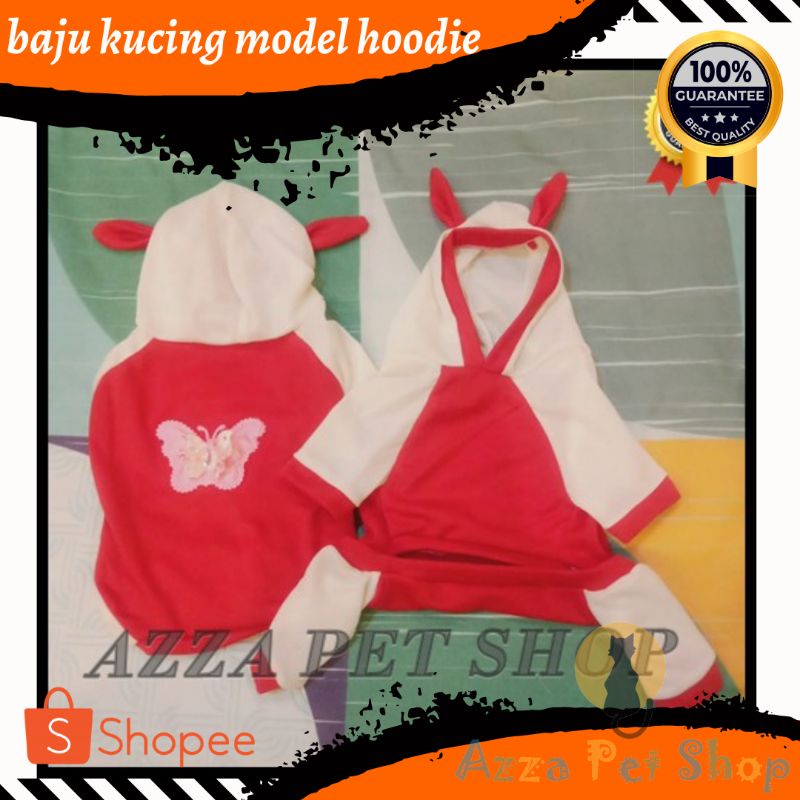 Baju Kucing / Baju kucing Model hoodie lucu / baju kucing katun