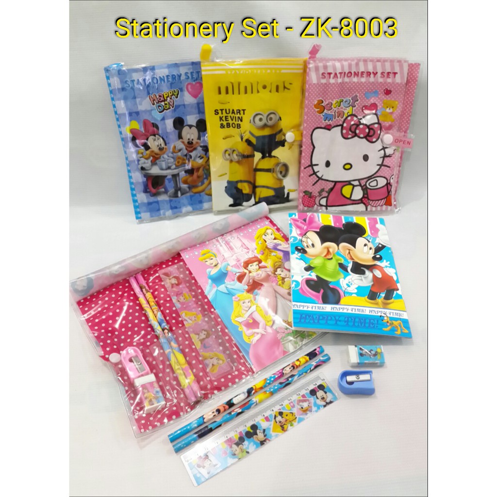 Stationary Set 6 in1 / Alat tulis anak ZK-8003 Cuci Gudang/Promo