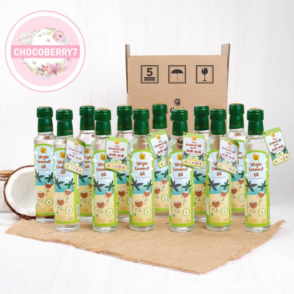 Concos Virgin Coconut Oil Kids VCO Minyak Kelapa Murni 250ml 100ml Original Cokelat