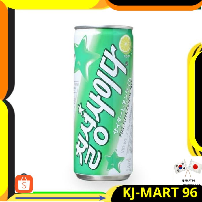

MINUMAN KOREA HALAL/KOREA DRINK LOTTE CHILSUNG CIDER 250 ML-SODA LEMON