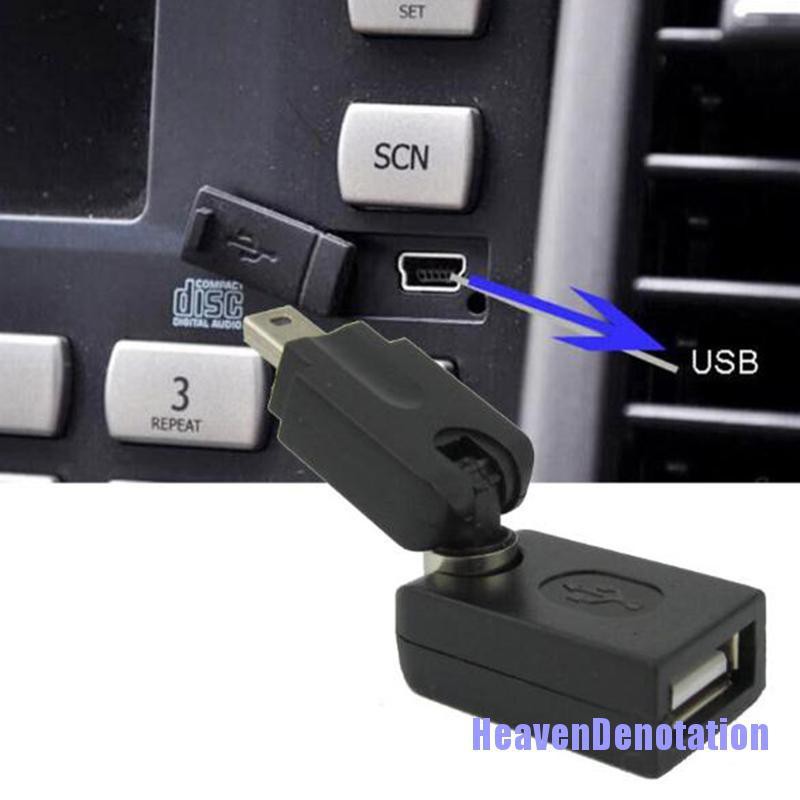 Hdn Adapter Konektor Audio Mp3 Musik Interface Usb Otg Warna Hitam Untuk Mobil