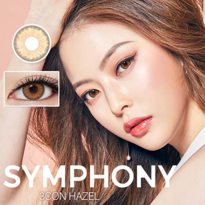 Softlens Princess Symphony (O'lens) 3Con Warna Gray Grey Hazel Brown Green Olive Minus Murah Natural