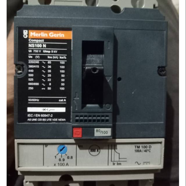 MCCB / BREAKER MG 80A