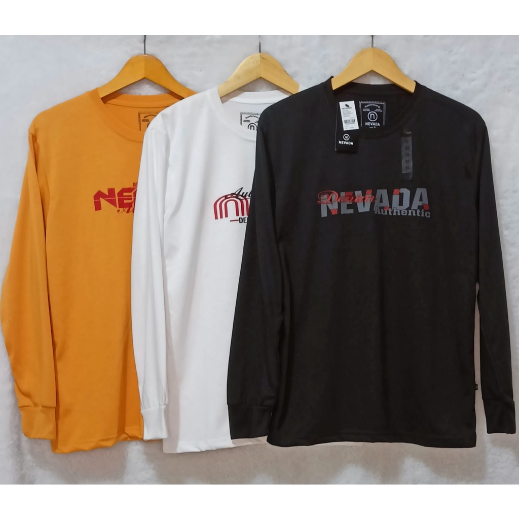 Kaos Nevada Lengan 7/8 sama lengan panjang Original Fulltag bandrol matahari/