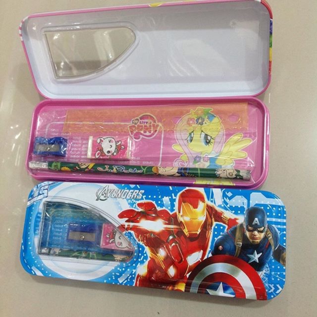 

Tempat Pensil Kaleng+isi