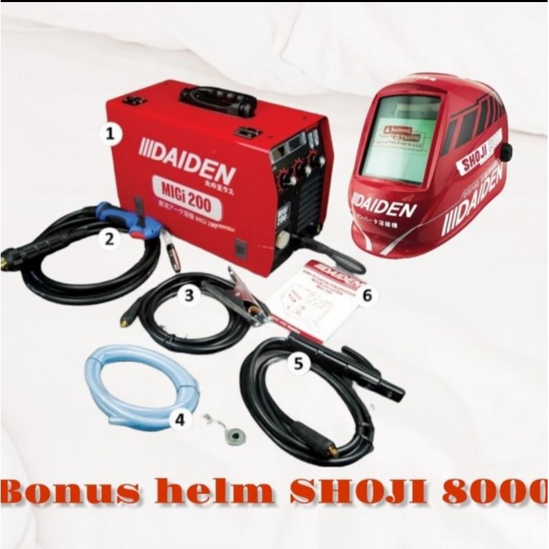 DAIDEN MESIN LAS CO2 MIG MAG 200A GASLESS DAIDEN MIG MIGI 200