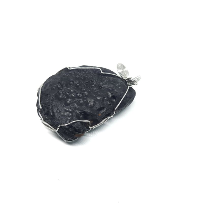 LIONTIN BATU METEOR SATAM /BELITUNG IKAT BAJA PUTIH