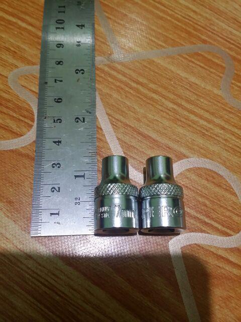 Spero 3/8 Inch Socket 7mm 6pt - Kunci Shock