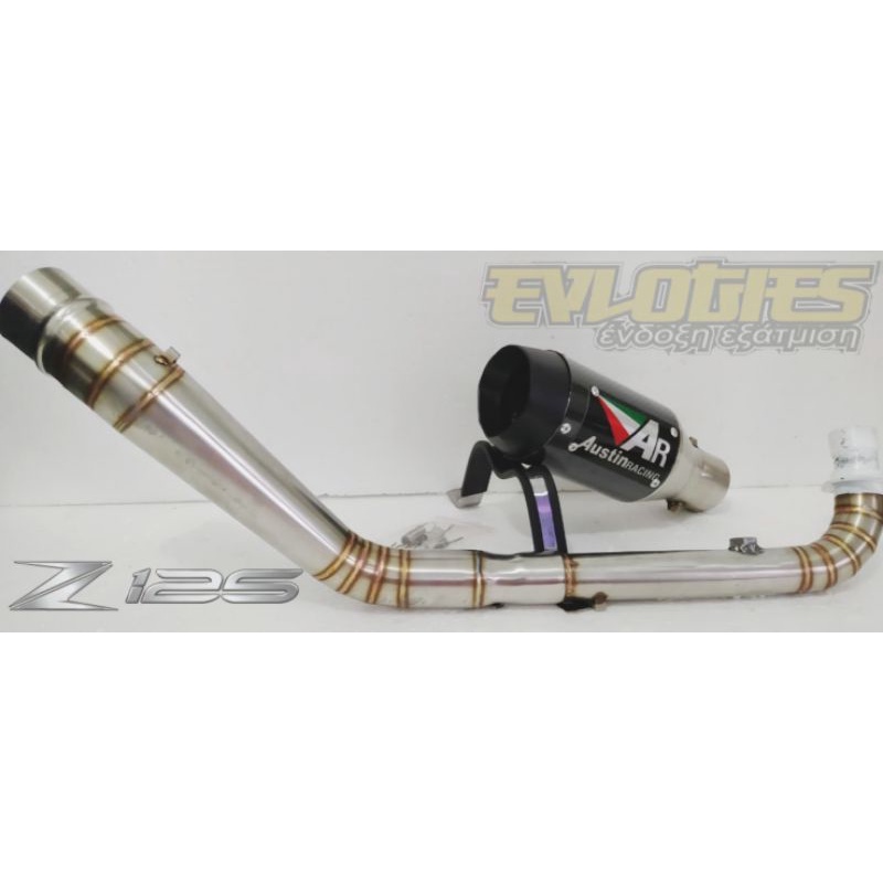 Knalpot Kawasaki Z125 Austin Gp1 Carbon Ujung Dof