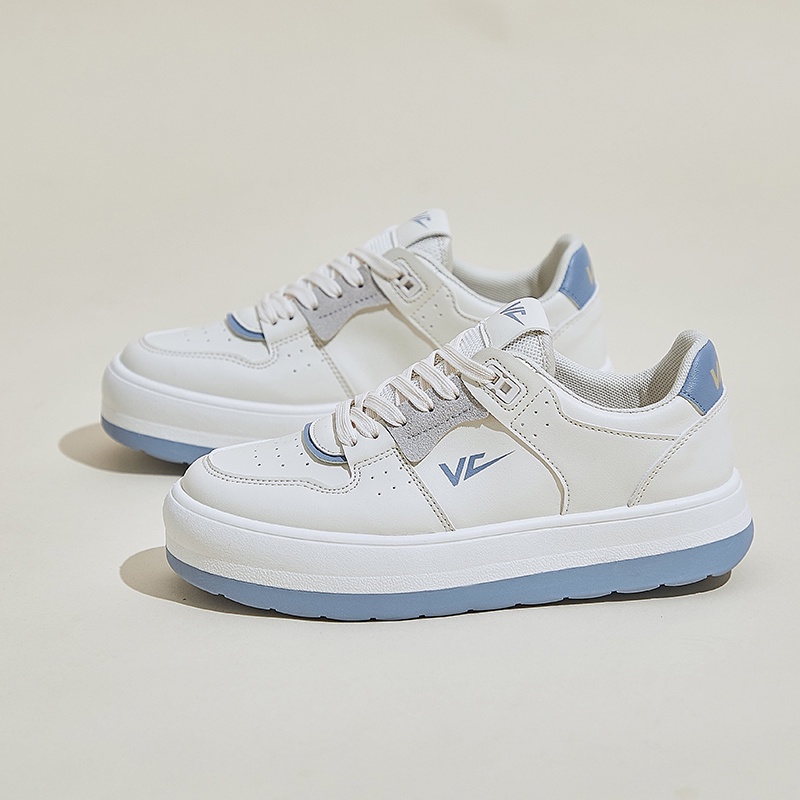 [Import] Taspopo Sepatu Sneakers Putih Wanita Korea Sepatu Casual Murah