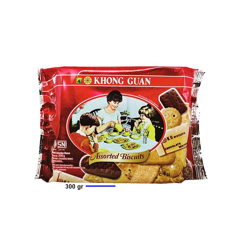 

Khong Guan Assorted Biscuits - 300 gr MERAH