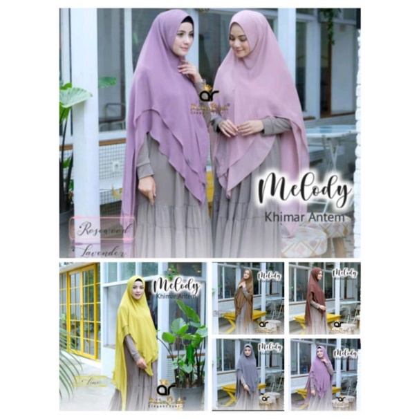 Fashion hijab Khimar Syar'i Melody by Albarizk