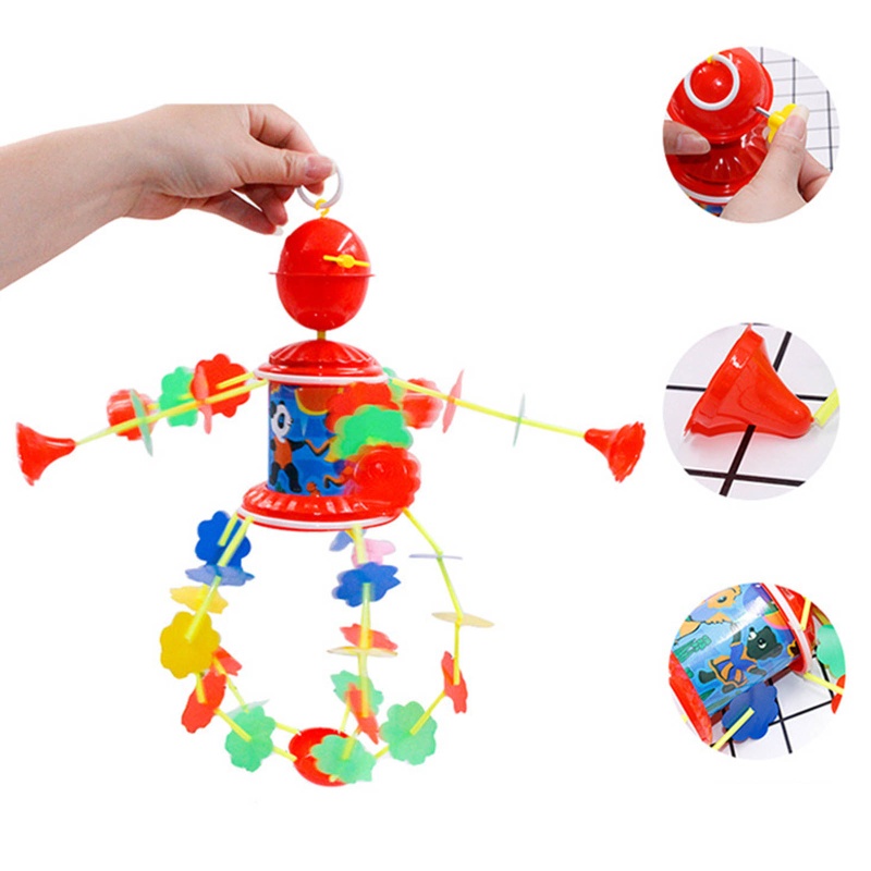 Mary Rotate Rattle Ring Crib Hanging Music Toy Kursi Tinggi Kereta Dorong Berliku Lonceng Angin Dengan Cincin Yang Menyenangkan Sensory Bayi