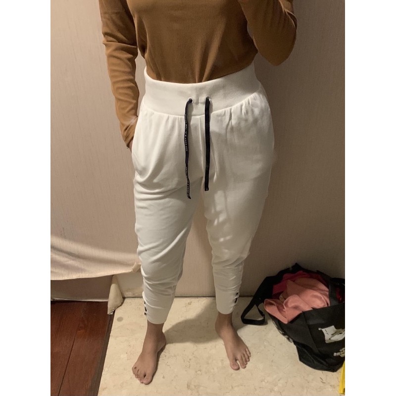 Bershka white sweatpants