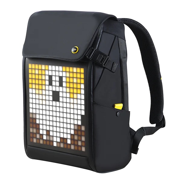 DIVOOM Pixoo M Backpack Men 15 Inch 16 × 16 RGB LED Screen Travel Black - Garansi Resmi Divoom Indonesia 1 Tahun