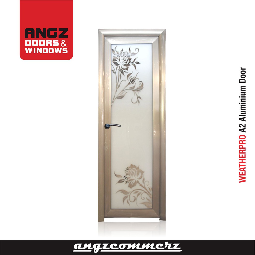 ANGZ PINTU ALUMINIUM ANGZDORR PINTU KAMAR MANDI WEATHERPRO ANTI RAYAP DAN AIR