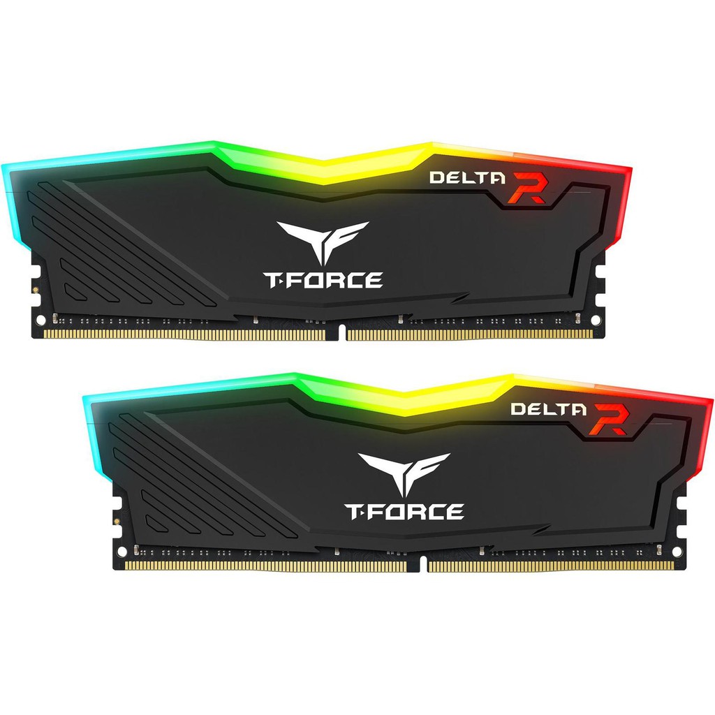 TEAM T-Force Delta RGB (2X16) PC-3200 32GB DDR4 kit 3200MHz - Hitam