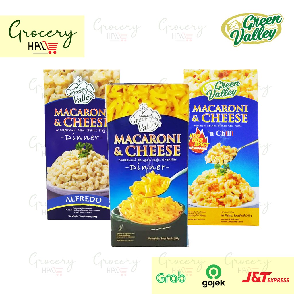 GREEN VALLEY MAC AND CHEESE 200 GRAM ( MACARONI ORIGINAL ALFREDO