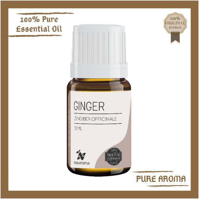 10ml - Ginger Essential Oil (Minyak Jahe) 100% Murni Alami Nusaroma