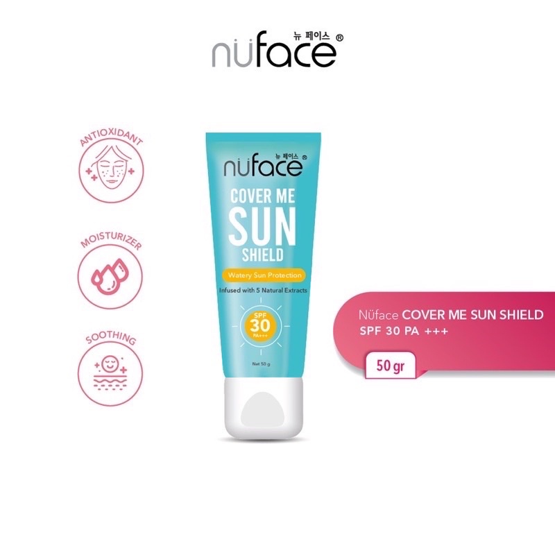 [pk] nu face spf 30 sun shield biasa - nu face cover me sun shield sunscreen spf 30 biasa