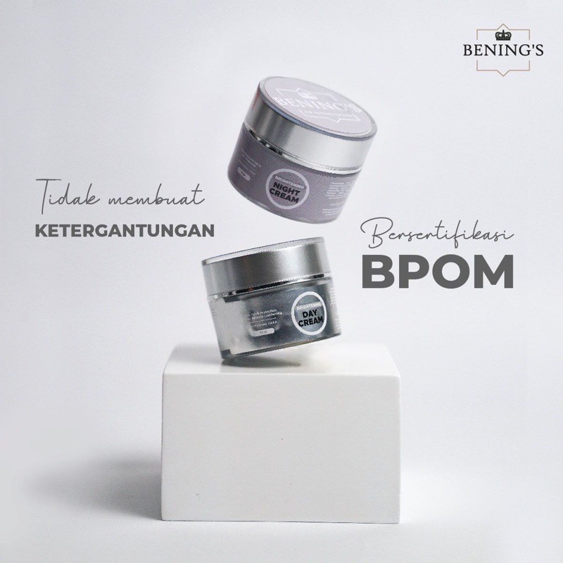 BENING'S NIGHT CREAM | MENUTRISI KULIT &amp; MENCEGAH TANDA2 PENUAAN I FREE GIFT SIAP KIRIM KE SELURUH INDONESIA