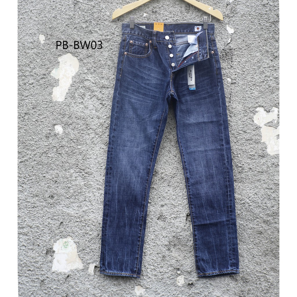 501 Levis - Celana Panjang Pria - Pecah Beling BLUE WASH 03