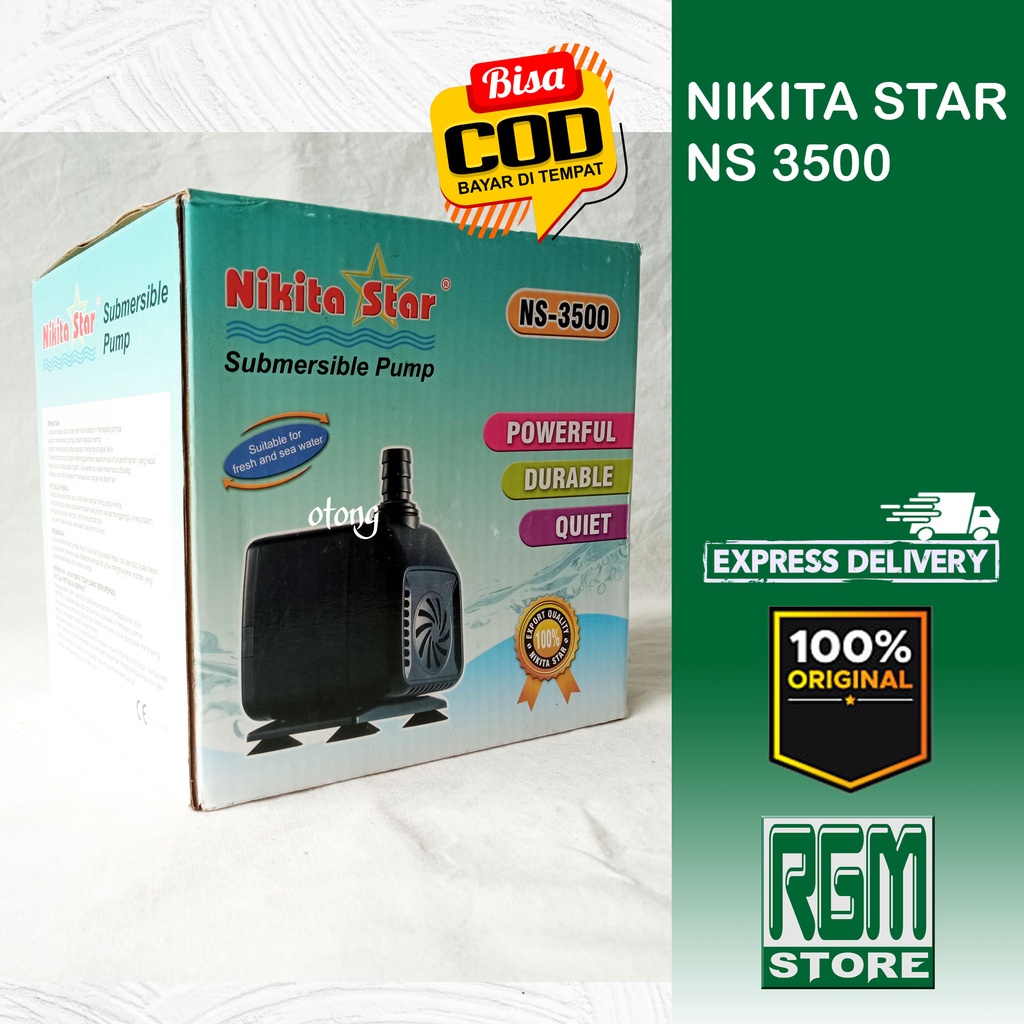 NIKITA STAR NS 3500 NS3500 MESIN POMPA KOLAM AQUARIUM HYDROPONIK