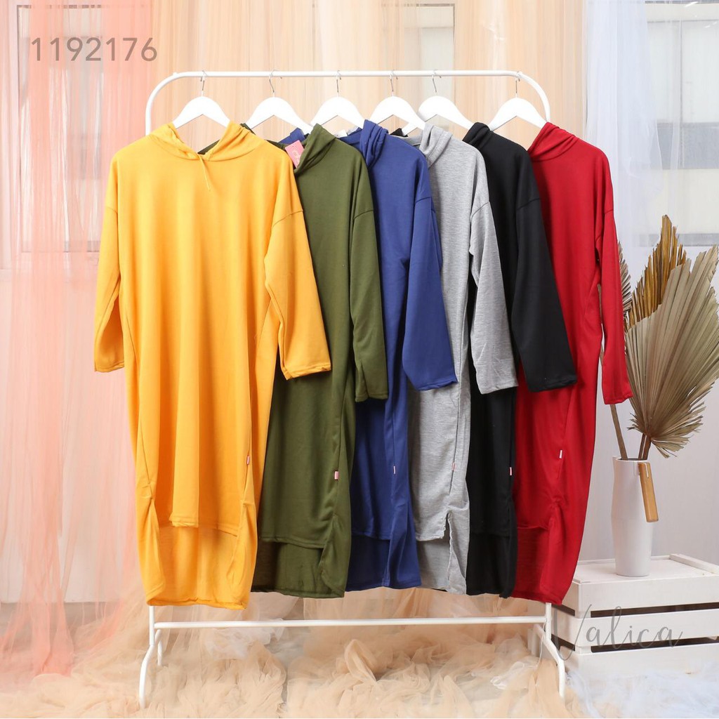 (COD) Daily Things Tunik Hoodie Jumbo 6 Colors Ranty Fit XXL LD 120cm