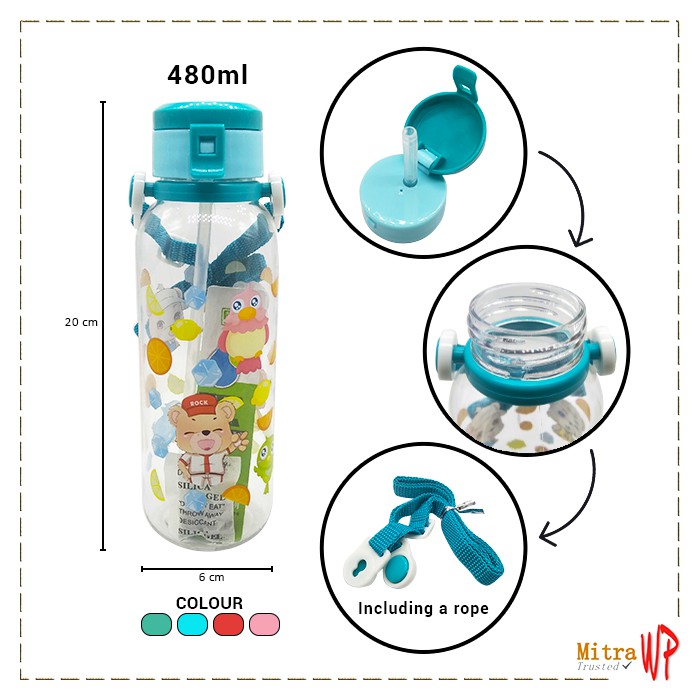  Botol  Minum  Anak Lucu  Water Bottle 480 ml Botol  Minum  