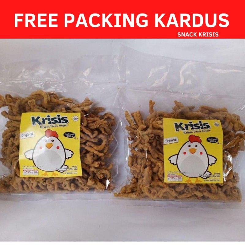 

Keripik usus krisis 250 gram enak renyah pakai tepung