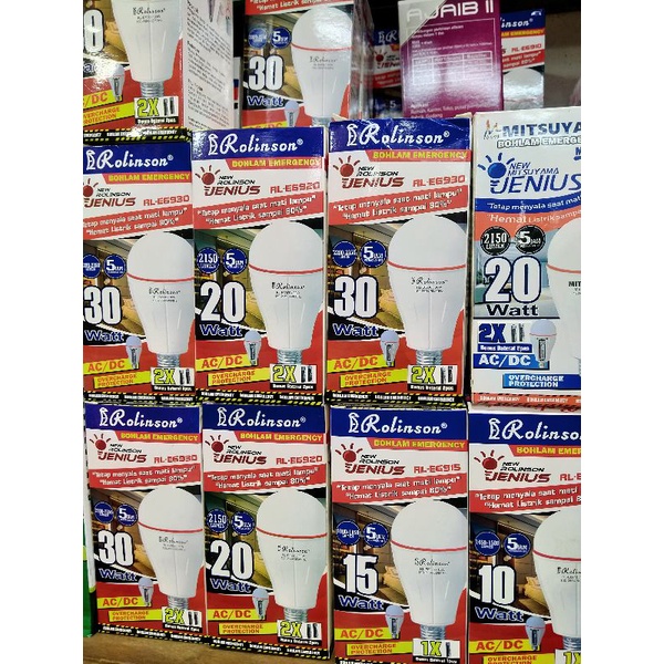 lampu emergency rolinson otomatis menyala ketika mati listrik