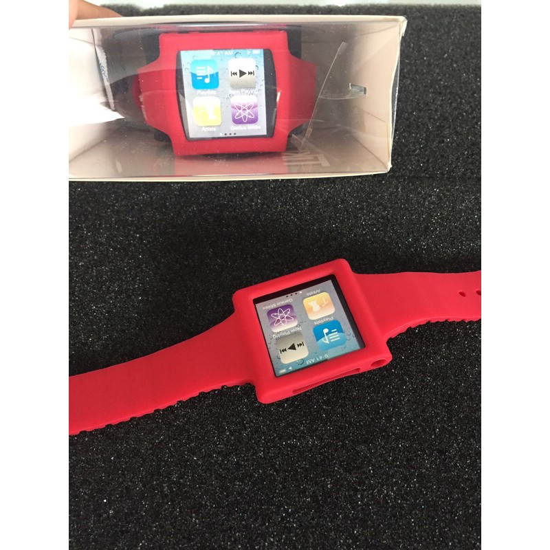 Silicone Wrist Strap Ipod Nano 6 Red