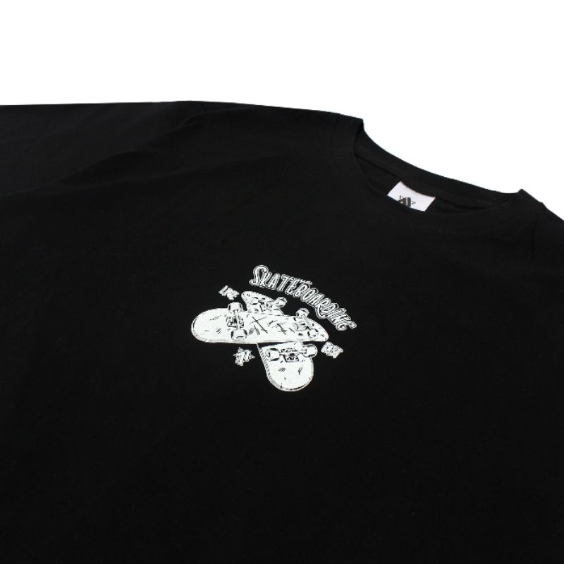 KAOS DISTRO PRIA MC.F SKATEBOARD HITAM / KAOS COTTON PRIA / KAOS DISTRO MURAH