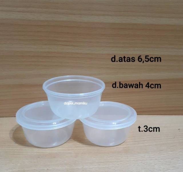 DAPURMAMI 12 pcs Cup Ovalet Sambal Cup Saos Gelas Cup Mayonaise