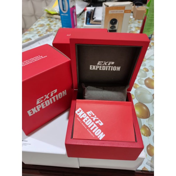 Expedition E 6818 / E6818 Jam Tangan Rubber / kulit Pria Original Garansi Resmi 1 Tahun