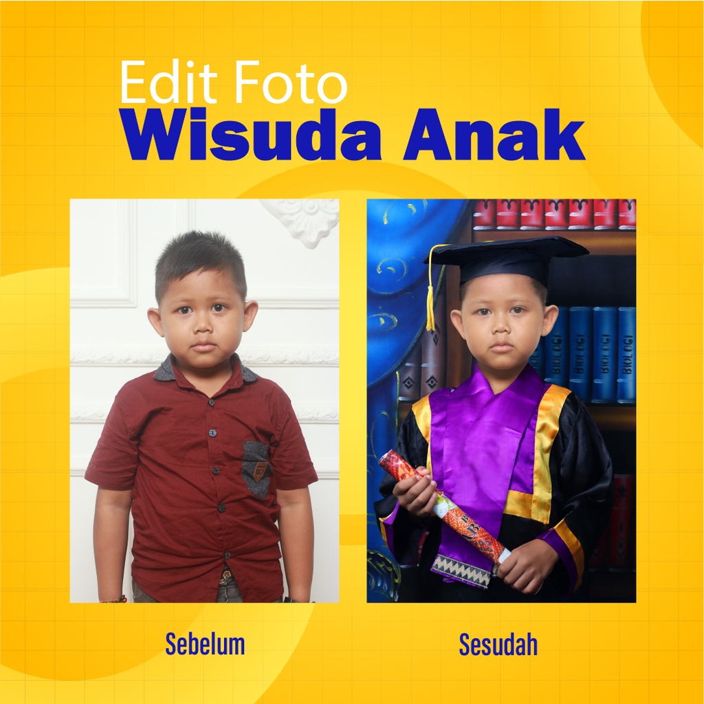 Edit Foto Wisuda/Baju Anak