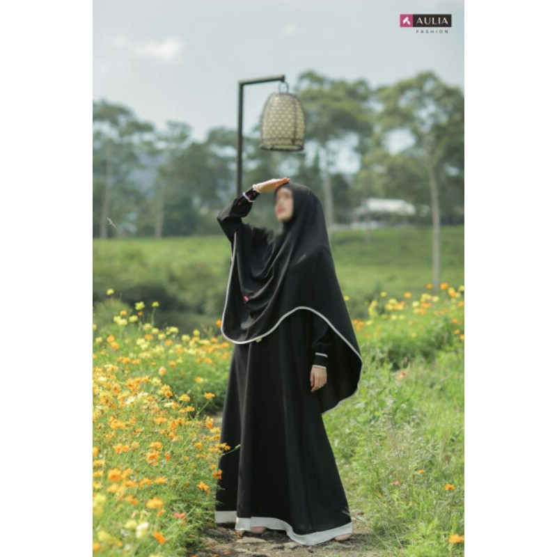 Gamis Aulia Azeeza Black