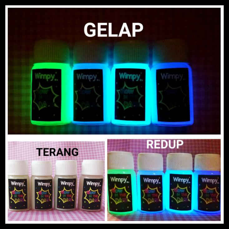 

UPDATE CAT GLOW IN THE DARK PAINT 10ML CAT FOSFOR VARNISH GLOSS BUBUK FOSFOR PERALATAN MELUKIS MURAH