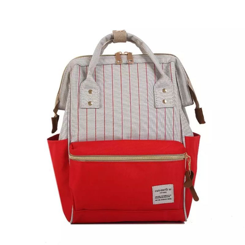 Tas Ransel Batam Wanita Cantik Annelo garis Tas Ransel Cewek Backpack Sekolah Remaja Wanita Perempuan Korea SMARansel sekolah motif-5