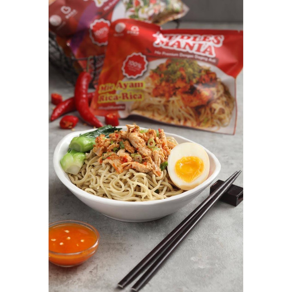 

MIE AYAM KERING RICA RICA ( PREMIUM QUALITY )