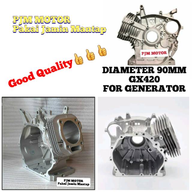 Cylinder Block Blok Boringan Mesin Gx420 Genset generator 7000watt 8000watt 7kw 8kw 90mm