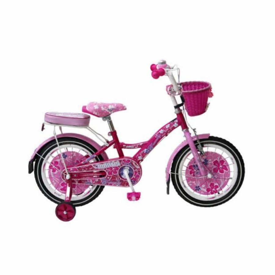 Sepeda Anak Perempuan FAMILY MANTIS Ukuran 18 inch keranjang boncengan