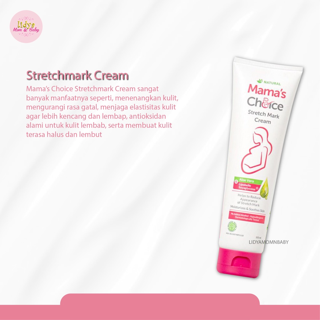 Mama's Choice Stretch Mark Cream 100ml Krim Penghilang Strechmark Termurah By Lidyamomnbaby