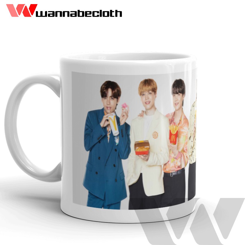 Mug BTS Meal Cetak Gelas Mug Custom Mug Satuan Cetak Mug Souvenir Mug Kpop Mug BTS Meal v9