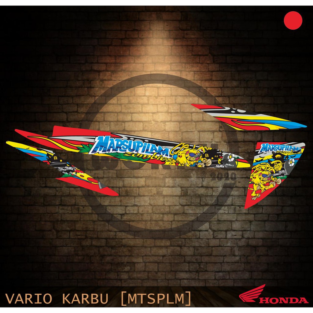 Striping Sticker List Motor Vario 110 Karbu Matsupilami