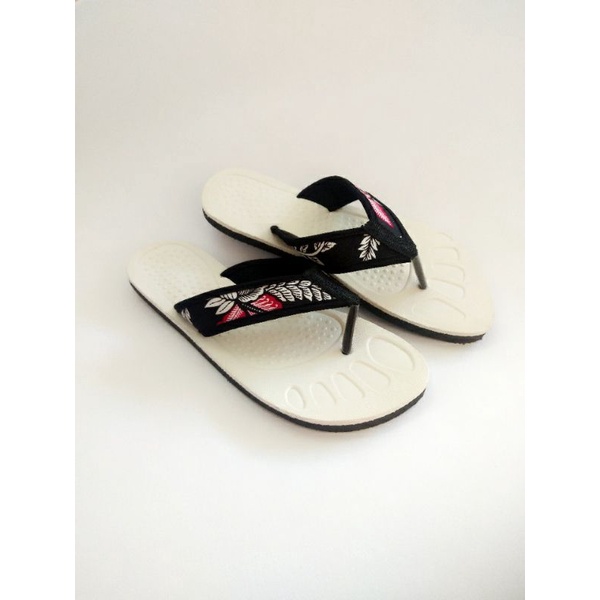 sandal japit wanita batik terbaru