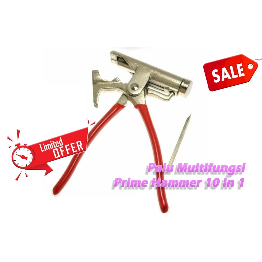 Palu Multifungsi Martil Serbaguna Prime Hammer 10 in 1