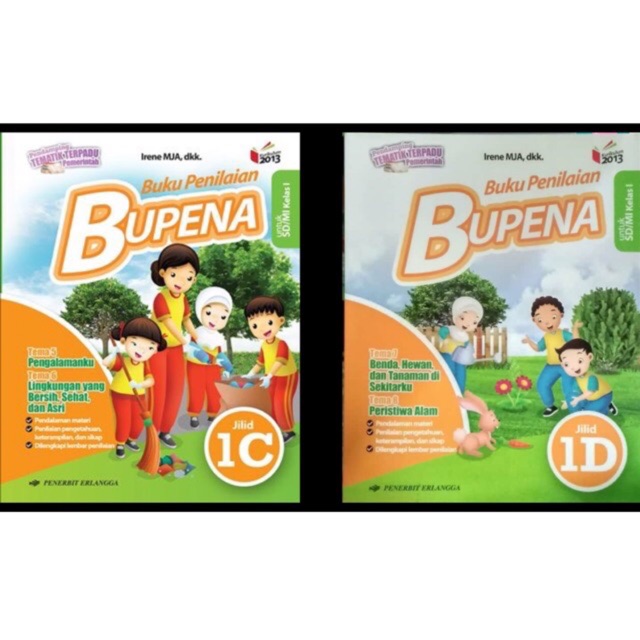 Buku penilaian Bupena kelas 1C dan 1D SD/MI Semester 2