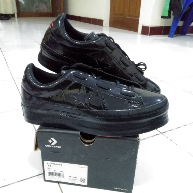 converse one star mono black